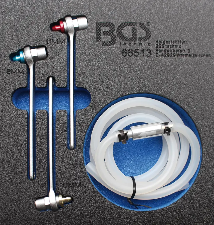 Nářaďový modul 1/6 - BGS1066513 Klíče 8 ÷ 11 mm na brzdové odvzdušňovací šrouby. Sada 4 díly (BGS1066513)