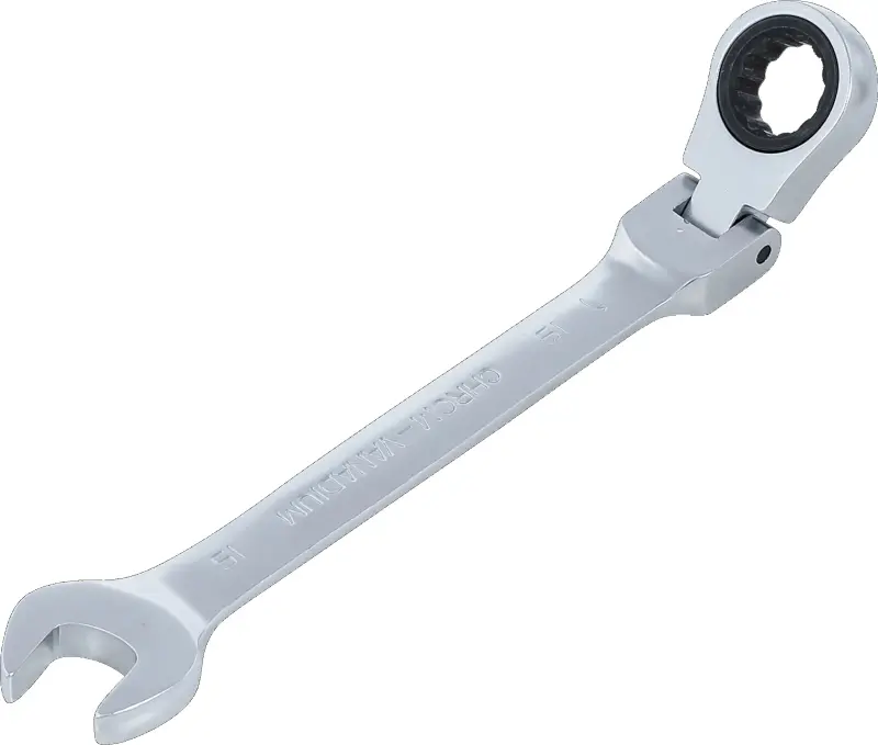 Očkoplochý klíč 15 mm s ráčnou BGS106715, kloubový (BGS106715)