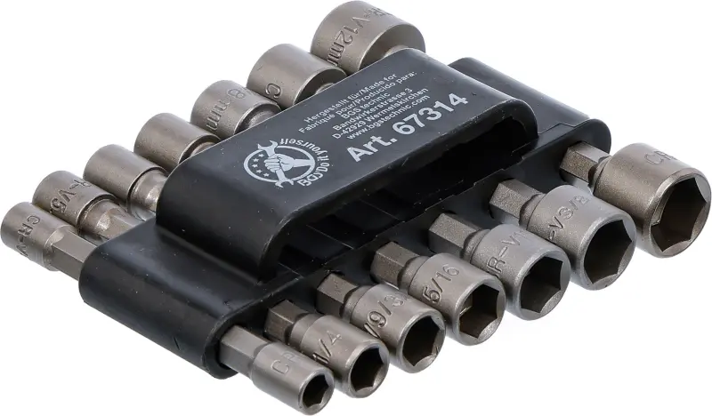 BGS 67314 Nástrčné hlavice Kraftmann 1/4" Metrická a palcová sada 14 dílů (BGS1067314)