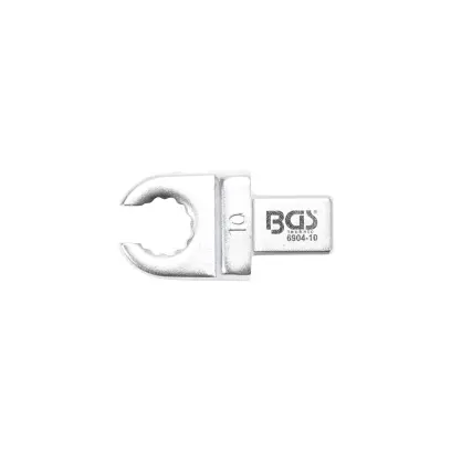 BGS 6904-10 Otevřený očkový klíč 10 mm, nástrčný s upínáním 9 x 12 mm (BGS106904-10)