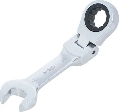 BGS 6911 Krátký očkoplochý klíč 11 mm s ráčnou, kloubový (BGS106911)