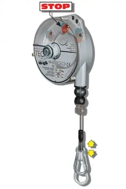 Balancér Tecna 9350, pro 10 - 14 kg, 2500 mm (s funkcí "stop") (TECNA9350)