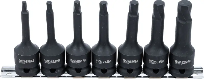BGS 7004 Sada pro povolení poškozených šroubů 12,5 mm (1/2") pro defektní vnitřní šestihran 4 - 12 mm (7 dílná) BGS 7004 (BGS107004)