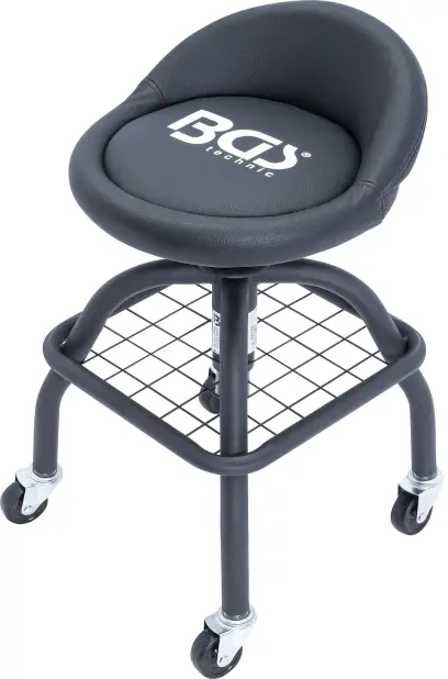 Pojízdná židle pro autoservisy BGS1070145 (4 kolečka, výškově stavitelná) (BGS1070145)