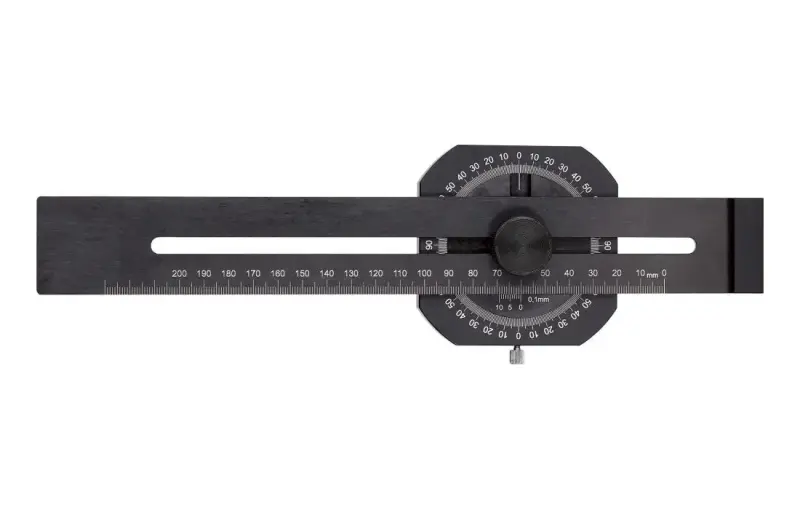 Presny rejsek a uhlomer 200 mm Fortis