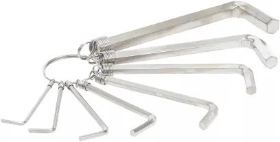 Zástrčné šestihranné klíče (inbus) 2 ÷ 10 mm BGS107842 Sada 8 dílů, chrom vanadium (BGS107842)