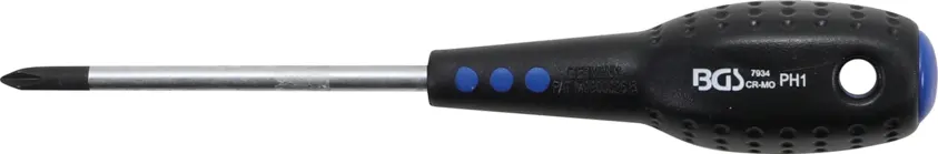 Křížový šroubovák PH 1 x 80 mm BGS107934, Black tip (BGS107934)