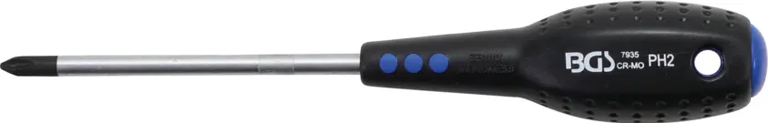 Křížový šroubovák PH 2 x 100 mm BGS107935, Black tip (BGS107935)
