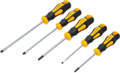 šroubováky ploché a křížové PH, sada 5 dílů (BGS107946)
