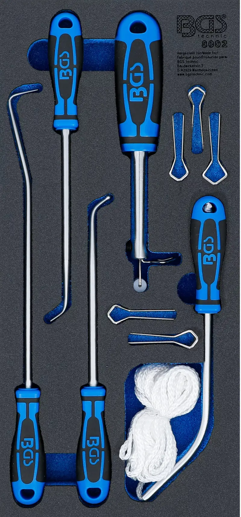 Nářaďový modul 1/3 - BGS108002 Nástroje na čelní autoskla (Sada 5 dílů) (BGS108002)