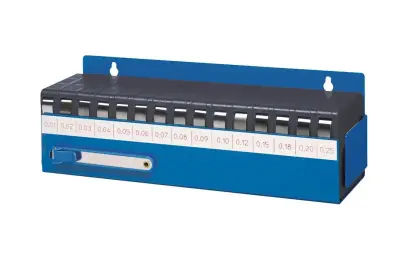Spárové měrky 0,01 ÷ 0,25 mm INOX FORMAT v pásu. Dílenský box 15 ks