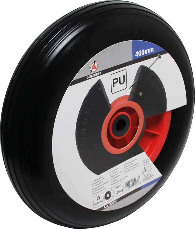 Kolo pro kolečko PU, černé 400 mm (BGS1080655)