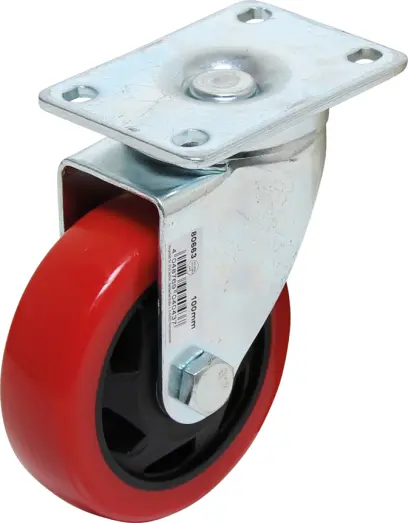Otočné kolečko červené/černé 100 mm (BGS1080663)
