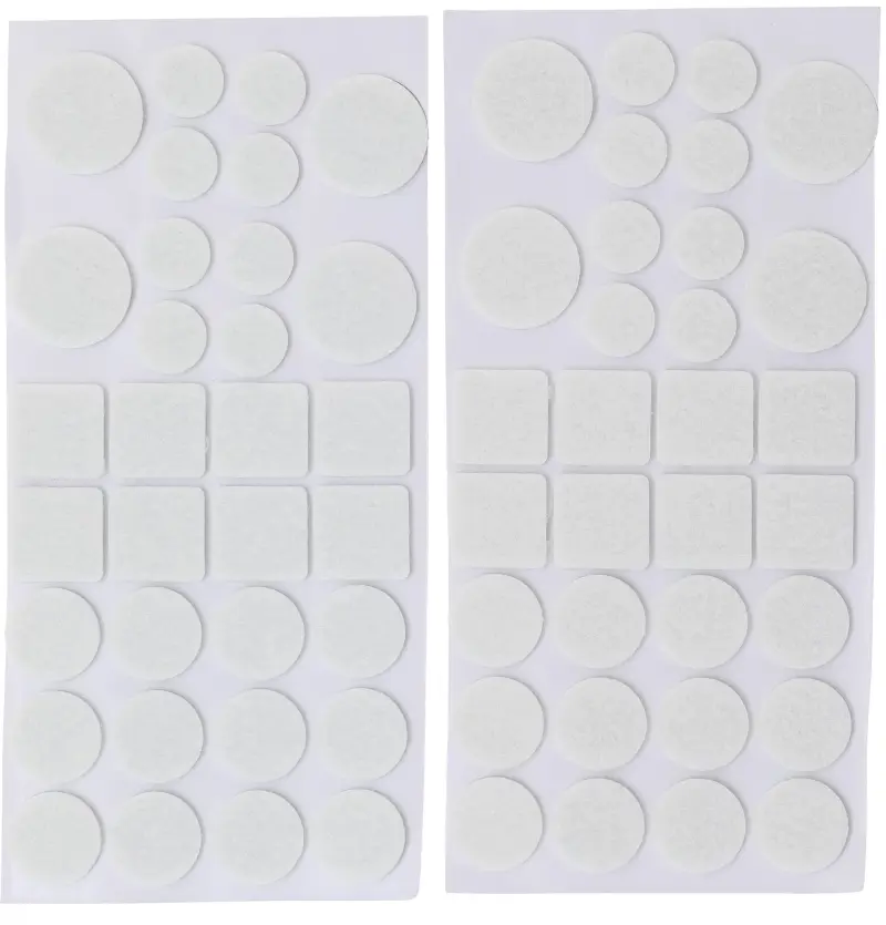 Filcové podložky pod nábytek BGS1080701, bílé. Sada 64 dílů (BGS1080701)
