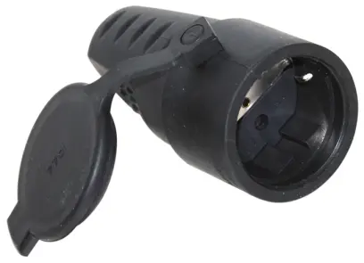 Zásuvka 16A/250V BGS 80762 průmyslová, gumová, IP44 (BGS1080762)
