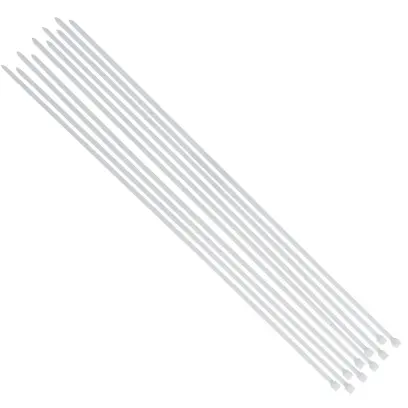 Vázací pásky Kraftmann 8,0 x 800 mm BGS1080775. Bílé (Sada 10 dílů) (BGS1080775)