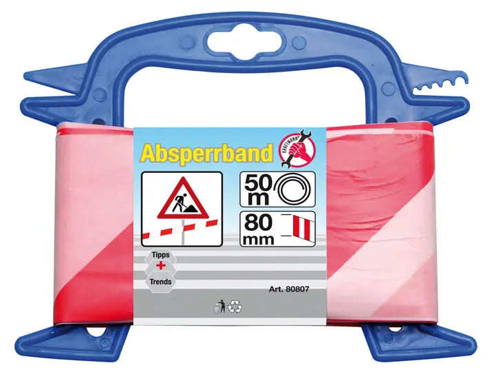 Výstražná páska Kraftmann 80 mm x 50 m BGS1080807 (BGS1080807)