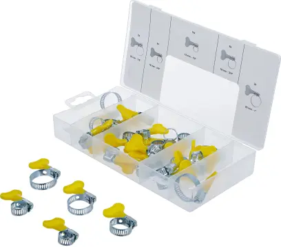 Hadicové spony s Y-klíčem BGS 80859 pro hadice 1/2" ÷ 1" 26 dílů (BGS1080859)