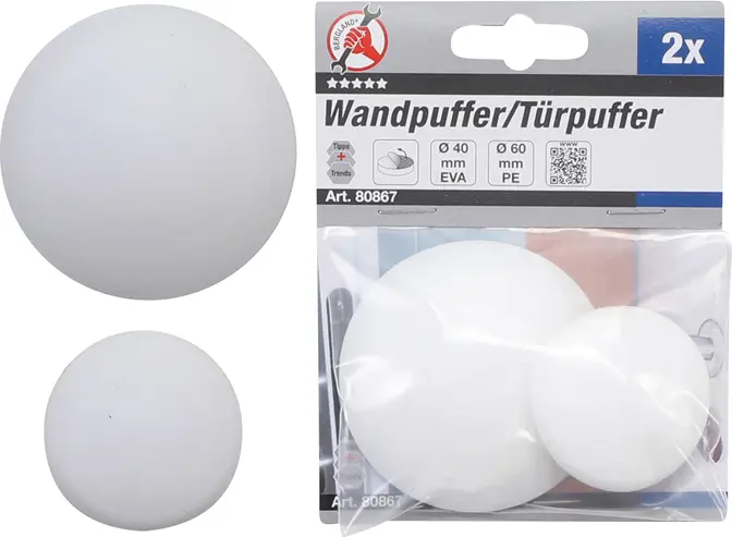 ochranné dveřní a stěnové zarážky pr. 40 a 60 mm (BGS1080867)