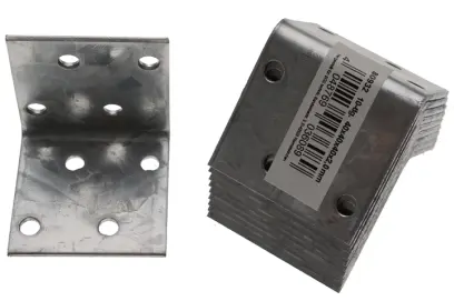 Sada spojovacích plechů 40 x 40 x 40 mm 10dílná (BGS1080932)