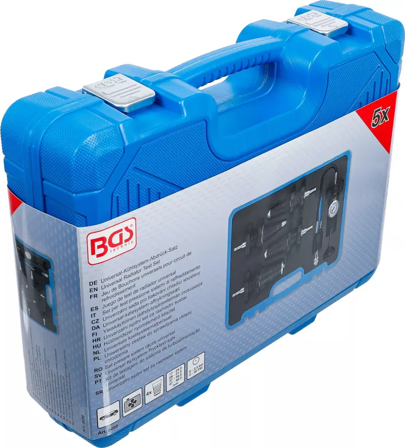 Pumpa pro tlakování chladící soustavy BGS108096 Sada 5 dílů (BGS108096)