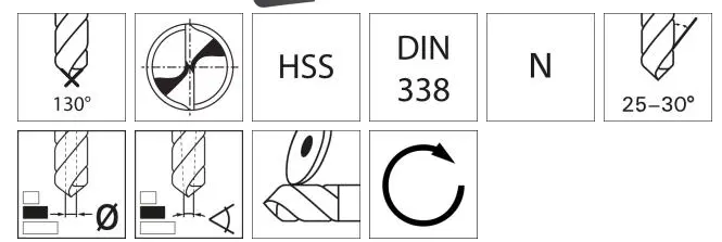 Sada spirálových vrtáků D IN338 HSS TiN-TIP 1,0 - 1 3,0 mm stoupání po 0,5 mm 25 ks FORMAT