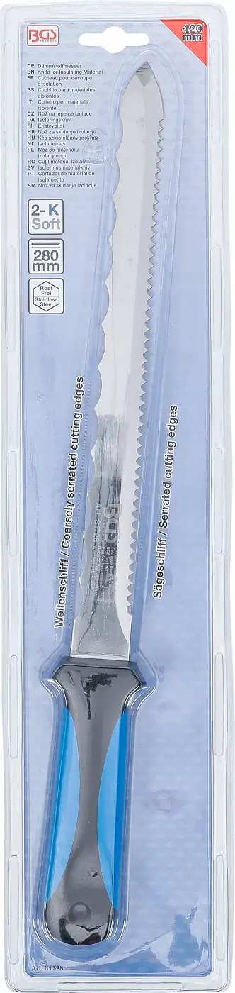 Nůž na tepelné izolace BGS 81728 (vata, polystyren) čepel 420 mm (BGS1081728)