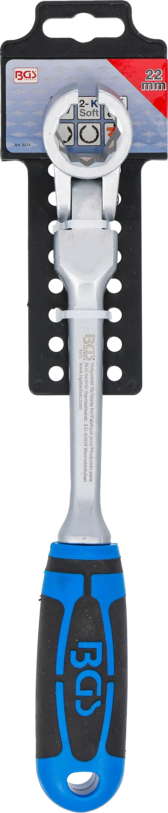 Klíč BGS 8272 výkyvný pro montáž a demontáž Lambda sondy 22 mm (BGS108272)