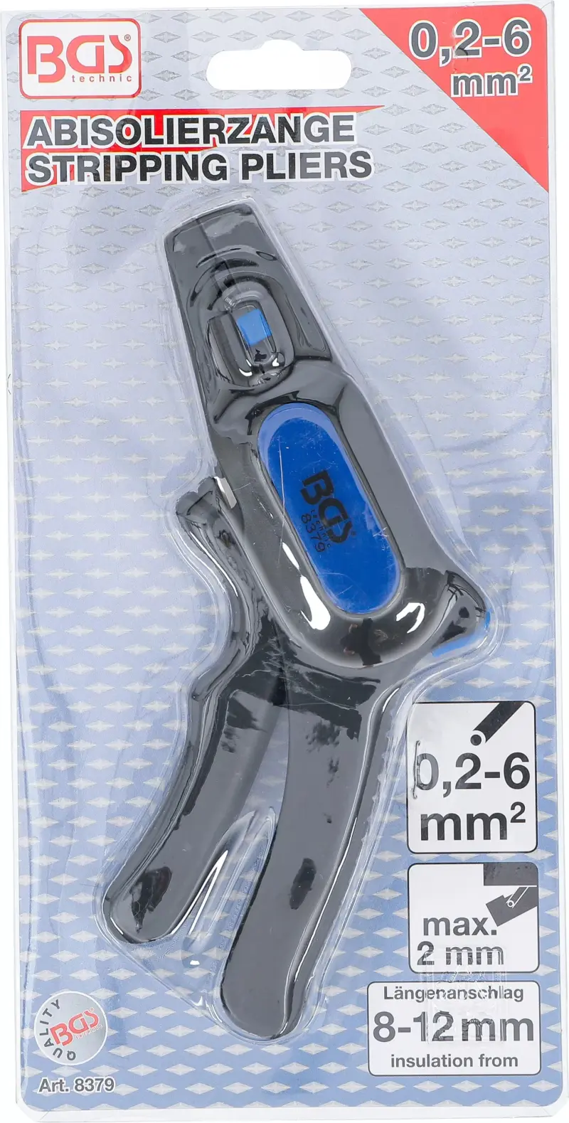 Automatické odizolační kleště 0,2 ÷ 6 mm2 BGS108379, pistolové (BGS108379)