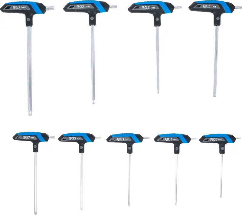 Zástrčné klíče TORX (T-profil) T10 ÷ T50 BGS108485 Sada 8 dílů (BGS108485)