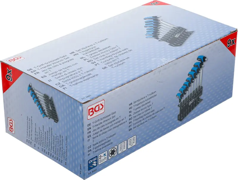 Zástrčné klíče TORX (T-profil) T10 ÷ T50 BGS108485 Sada 8 dílů (BGS108485)