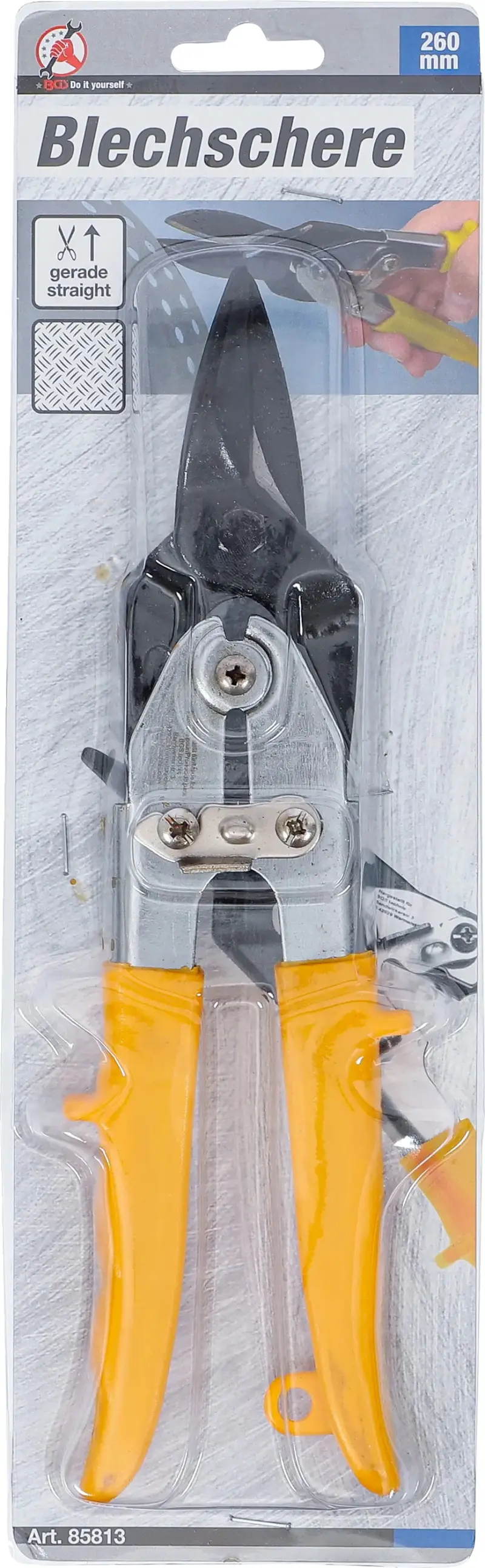 Nůžky na plech rovné 260 mm BGS 85813 , levé (BGS1085813)