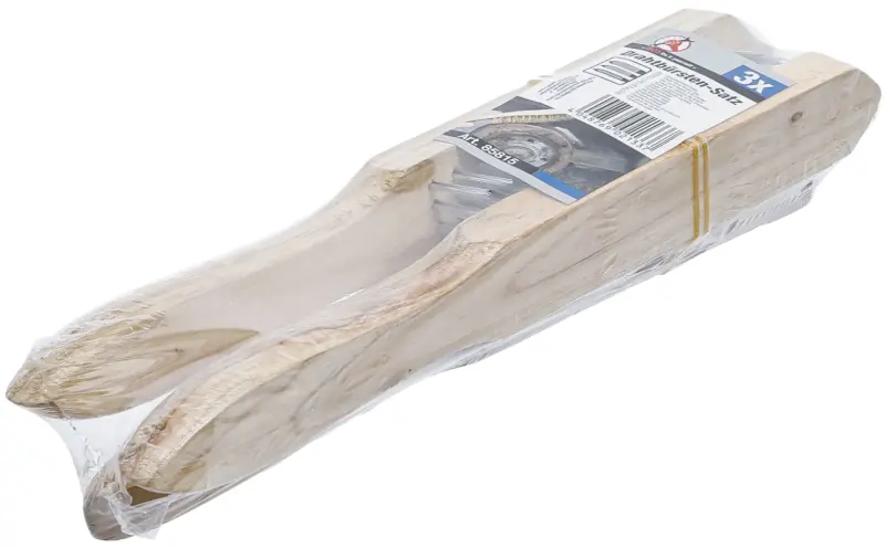 Ruční drátěné kartáče Kraftmann BGS1085815, dřevěná rukojeť (2-, 3- a 4řadé) Sada 3 ks (BGS1085815)