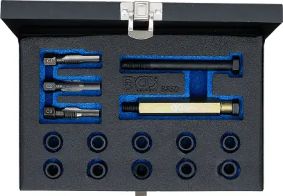 Nářadí pro opravy závitu M10 x 1,0 mm BGS108650 Sada 15 dílů pro žhavicí svíčky (BGS108650)