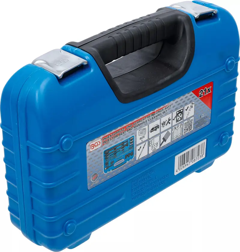 Přípravky pro vyčištění sedla a šachty injektoru BGS108723 Sada 21 dílů (BGS108723)