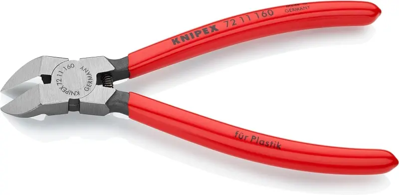 Kleště Knipex 72 11 160 štípací boční bez fazety, PVC (K 72 11 160)