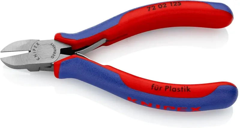 Kleště Knipex 72 02 125 štípací boční bez fazety, PVC (K 72 02 125)