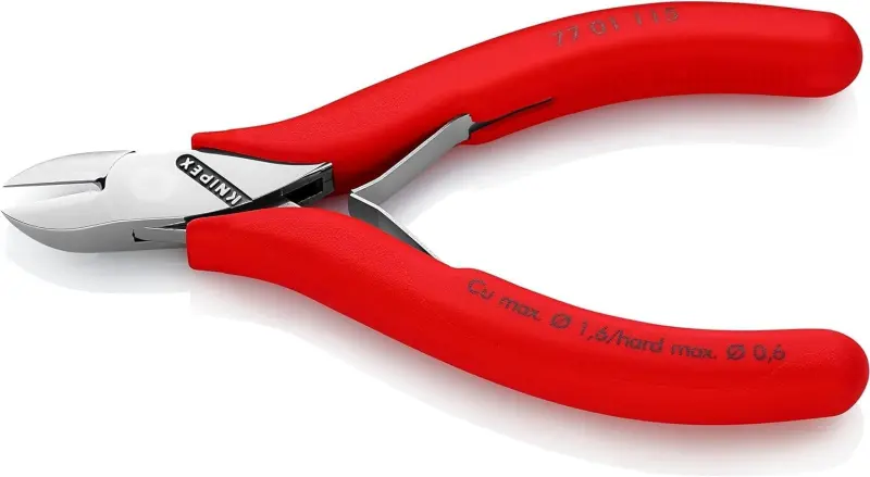 Kleště Knipex 77 01 115 štípací boční elektronik s otvírací pružinou (K 77 01 115)