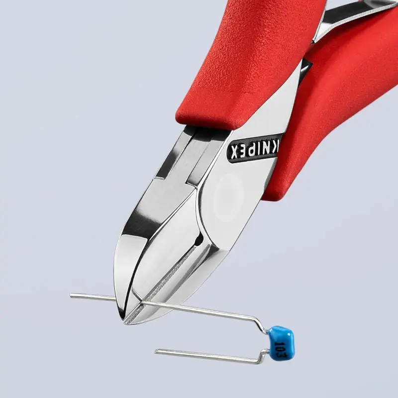 Kleště Knipex 77 01 115 štípací boční elektronik s otvírací pružinou (K 77 01 115)