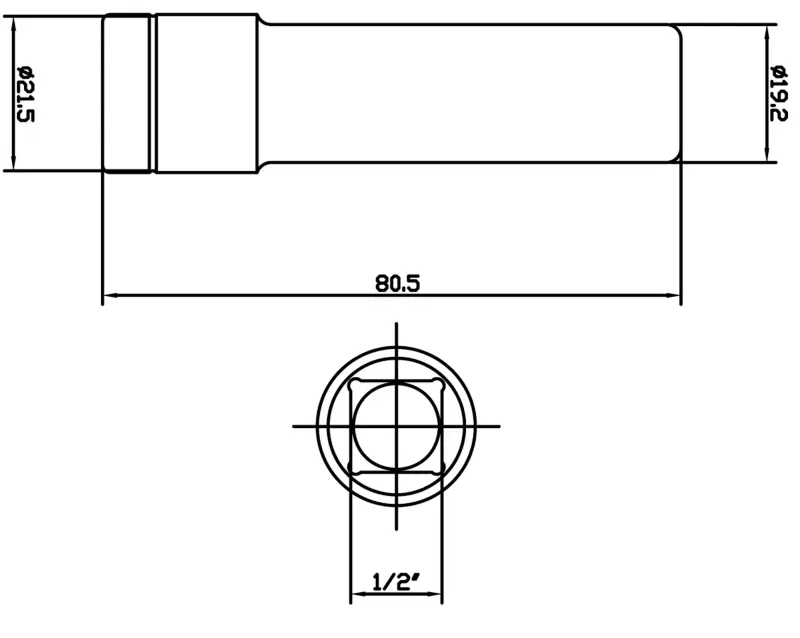 Nástrčné hlavice 1/2