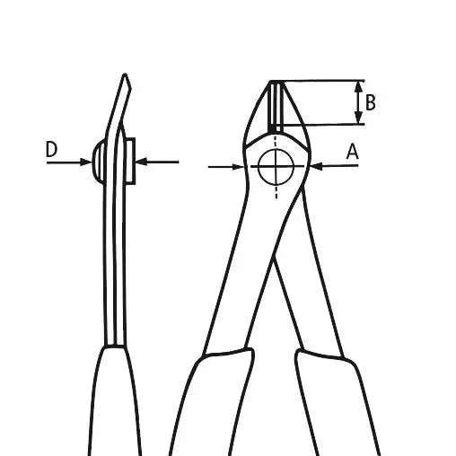 Boční štípací kleště Knipex 78 91 125 - Electronic Super-Knips®, tvrdé dráty (K 78 91 125)