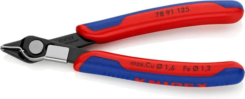 Boční štípací kleště Knipex 78 91 125 - Electronic Super-Knips, tvrdé dráty (K 78 91 125)
