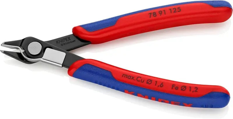 Boční štípací kleště Knipex 78 91 125 - Electronic Super-Knips, tvrdé dráty (K 78 91 125)