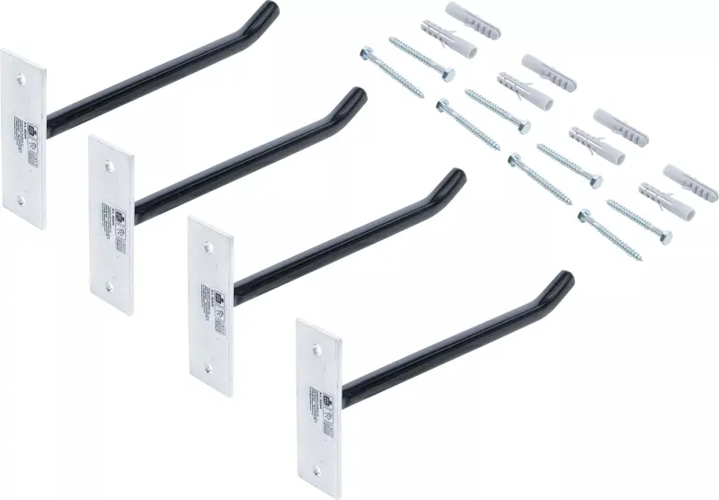 Nástěnné háky 250 mm na zavěšení disků kol BGS1088304 (Sada 4 díly) (BGS1088304)
