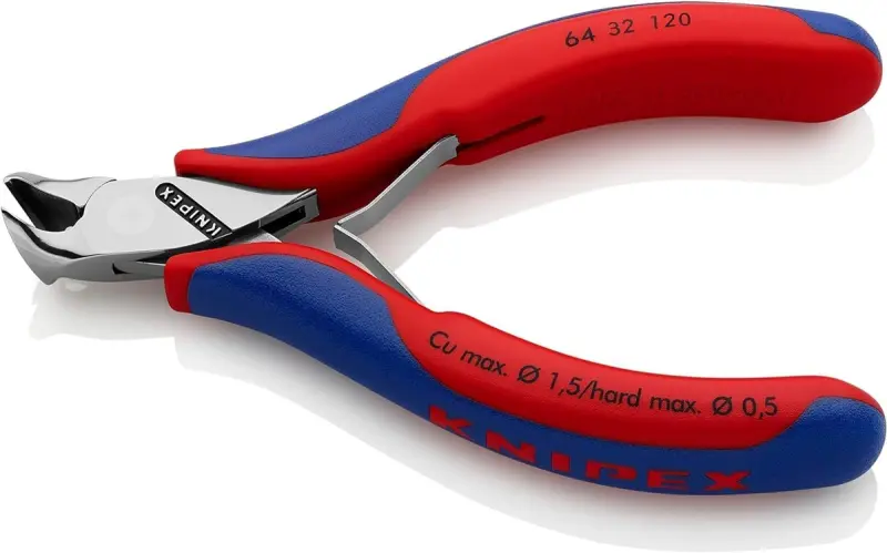 Čelní štípací kleště Knipex 64 32 120 - pro elektroniku, šikmé břity (K 64 32 120)