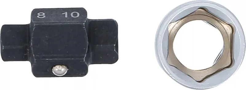 Hlavice pro olejové výpusti čtyřhran 8 mm + 10 mm (BGS108991)