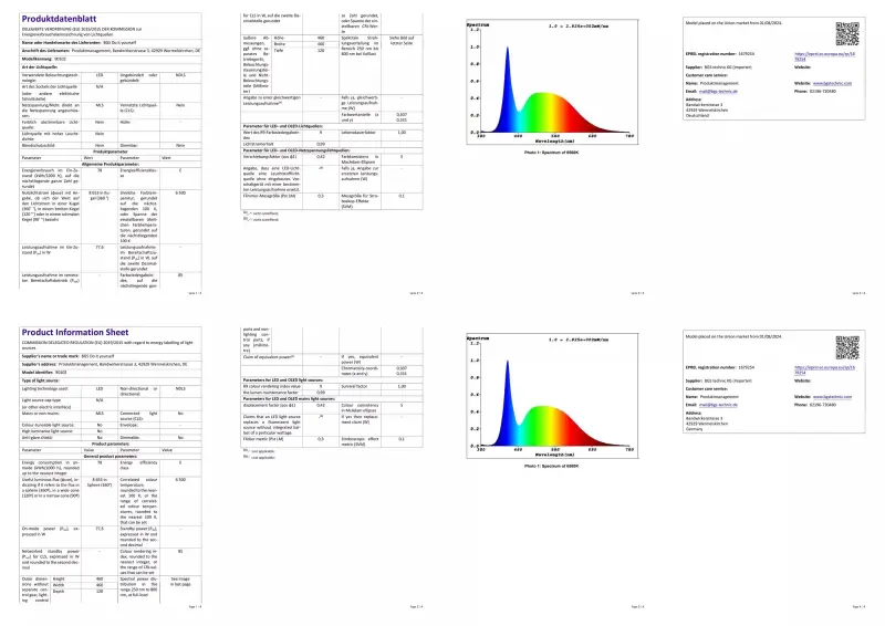 LED světlo Kraftmann 180 W BGS1090102 do garáže (BGS1090102)