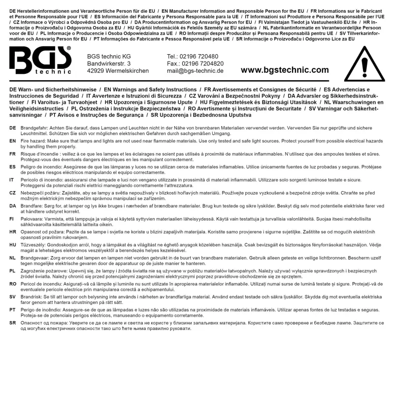 LED světlo Kraftmann 180 W BGS1090102 do garáže (BGS1090102)