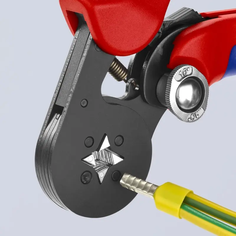 Kleště Knipex 97 53 04 pro lisování kabelových koncovek do 16 mm2 (K 97 53 04)