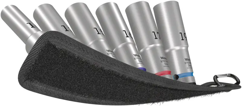 Wera 004565 Nástrčné hlavice 1/2" 10 ÷ 19 mm Belt C Deep 1, prodloužené - 6 dílů (W05004565001)